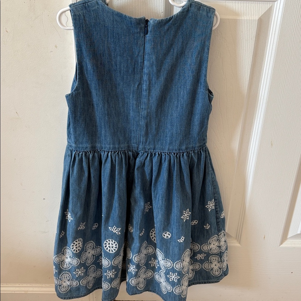 Reiss Denim Broderie Dress - Picture 6 of 7